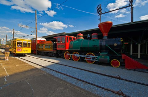 Framed Chattanooga Choo Choo at the Creative Discovery Museum, Chattanooga, Tennessee, USA Print