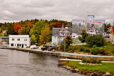 Framed Trees on a hill, Port Carling, Muskoka Lakes, Ontario, Canada Print