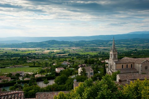 Framed Bonnieux, Vaucluse, Provence-Alpes-Cote d&#39;Azur, France Print