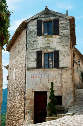 Framed Former bakery, Lacoste, Vaucluse, Provence-Alpes-Cote d&#39;Azur, France Print