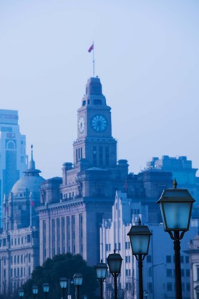 Framed Buildings in Shanghai, China Print