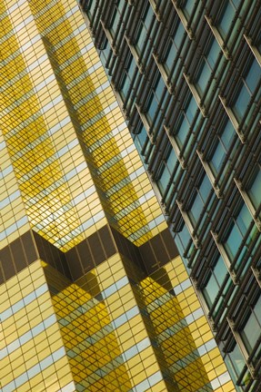 Framed Detail of a building, Pudong, Shanghai, China Print