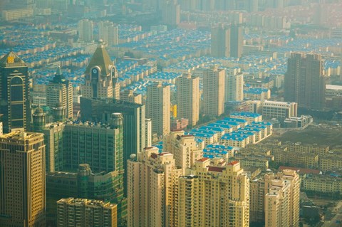Framed Pudong District, Shanghai, China Print