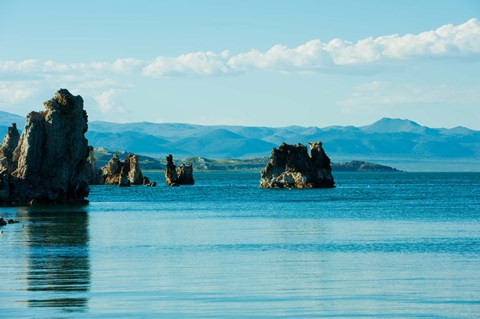 Framed Blue Waters, Mono Lake, California Print