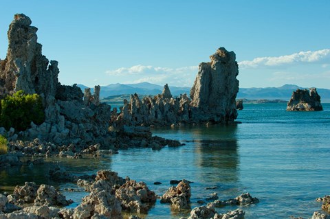 Framed Close up of Tufa formations, Mono Lake, California Print