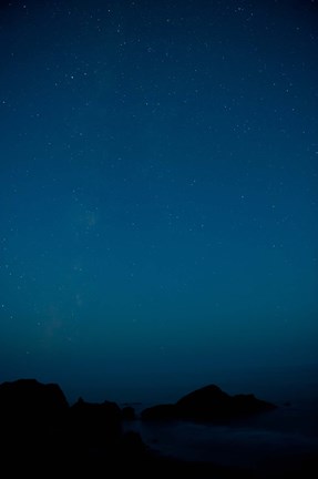 Framed Ocean at evening, Meyers Creek, Cape Sebastian, Coast of California, USA Print