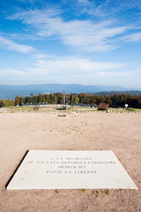 Framed Le Struthof former Nazi concentration camp memorial, Natzwiller, Bas-Rhin, Alsace, France Print