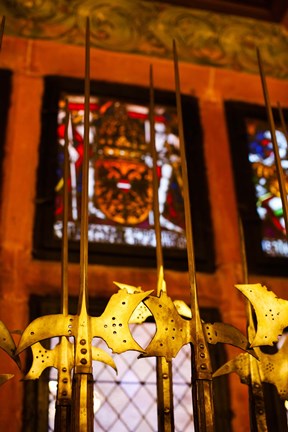 Framed Interior of Chateau du Haut-Koenigsbourg, Orschwiller, Alsatian Wine Route, Bas-Rhin, Alsace, France Print