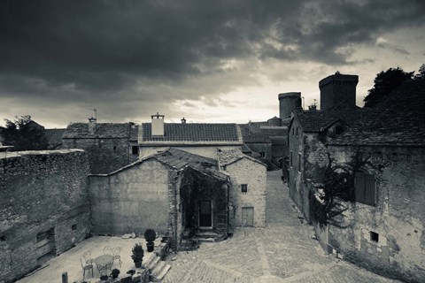 Framed Elevated town view from the ramparts, Millau, Aveyron, Midi-Pyrenees, France Print