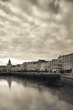 Framed Buildings at the Waterfront, Old Port, La Rochelle, Charente-Maritime, Poitou-Charentes, France Print