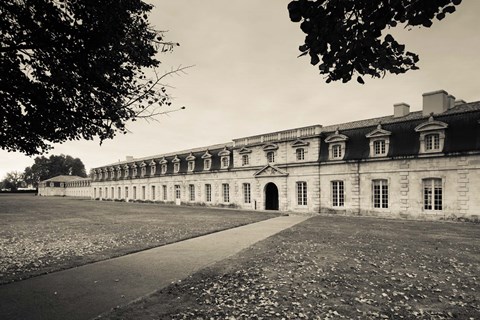 Framed Facade of the rope making factory of the French Navy, Corderie Royale, Rochefort, Charente-Maritime, Poitou-Charentes, France Print