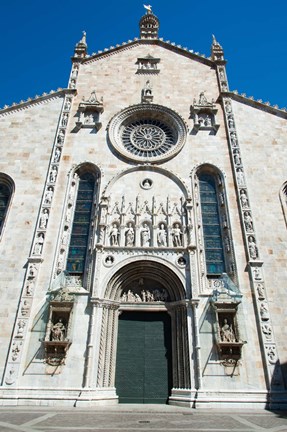 Framed Low angle view of a cathedral, Como Cathedral, Como, Lombardy, Italy Print