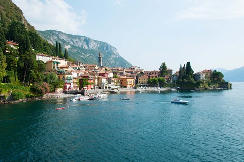 Framed Varenna, Lake Como, Lombardy, Italy Print