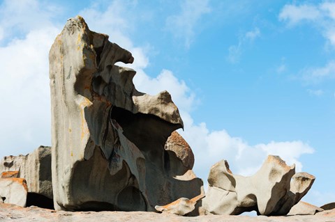 Framed Detail of Remarkable Rocks, Flinders Chase National Park, Kangaroo Island, South Australia, Australia Print