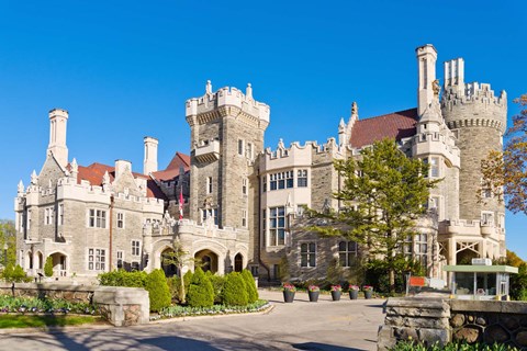 Framed Facade of Casa Loma, Toronto, Ontario, Canada Print