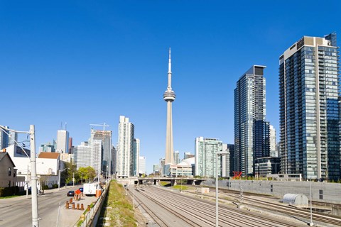 Framed CN Tower, Toronto, Ontario, Canada 2013 Print