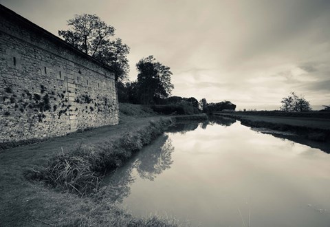 Framed Ruins of River Fort designed by Vauban in 1689, Fort Medoc, Haute-Medoc Area, Gironde, Aquitaine, France Print