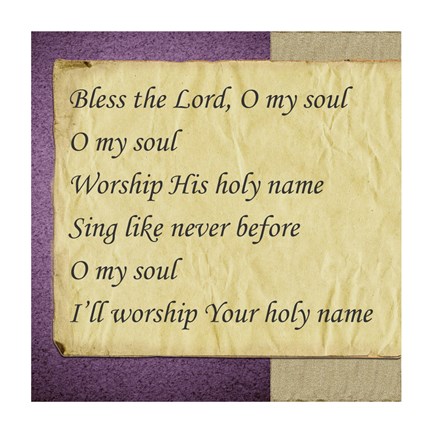 Framed O My Soul Print