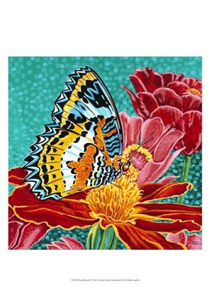 Framed Poised Butterfly I Print