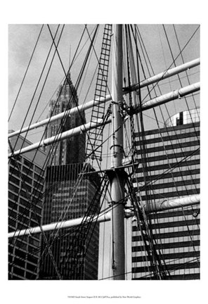 Framed South Street Seaport II Print