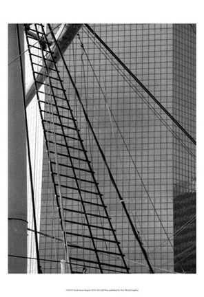 Framed South Street Seaport III Print