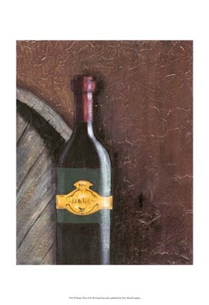Framed Rustic Wine II Print