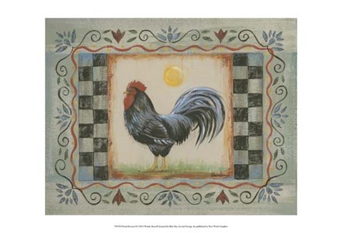 Framed Proud Rooster II Print