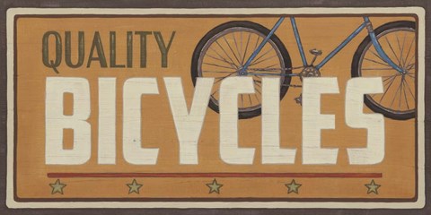 Framed Bike Shop III Print