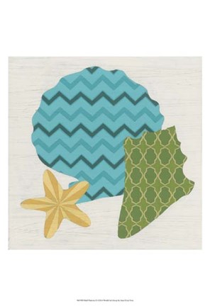 Framed Shell Patterns II Print