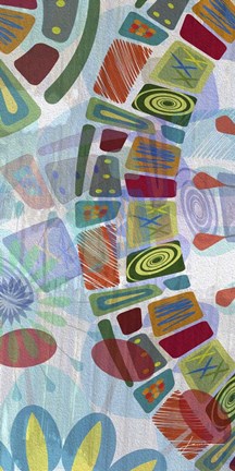 Framed Midway Panels III Print