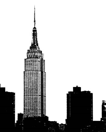 Framed NYC Skyline I Print