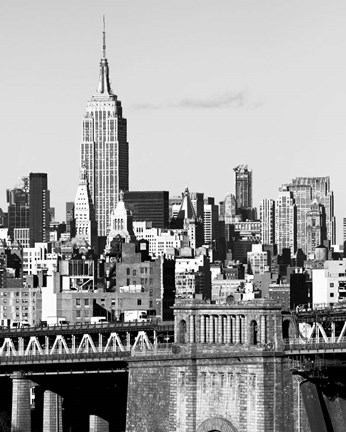 Framed NYC Skyline II Print