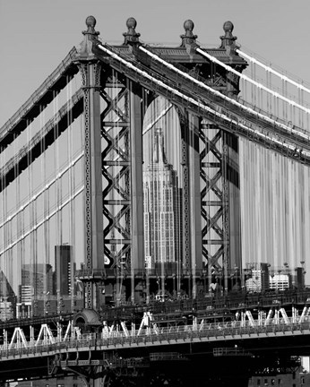 Framed Bridges of NYC I Print