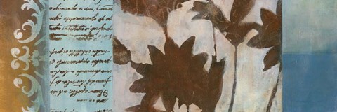 Framed Flower Filigree Panorama II Print