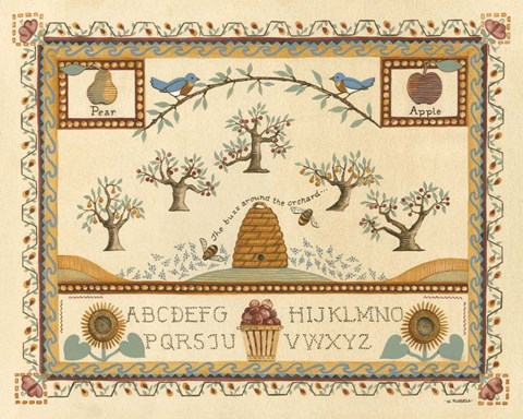 Framed Garden Sampler II Print