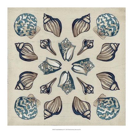 Framed Coastal Kaleidoscope IV Print