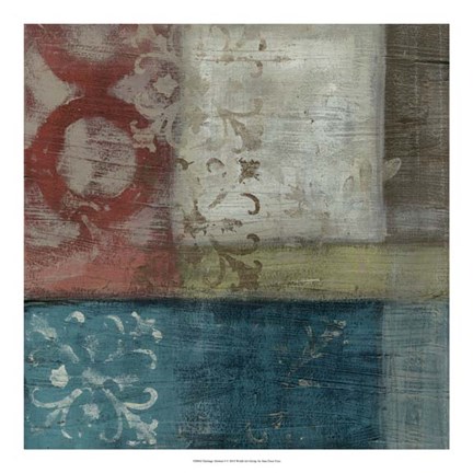 Framed Heritage Abstract I Print