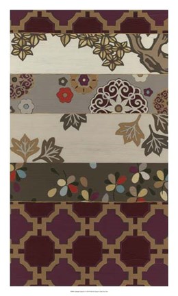 Framed Autumnal Tapestry I Print