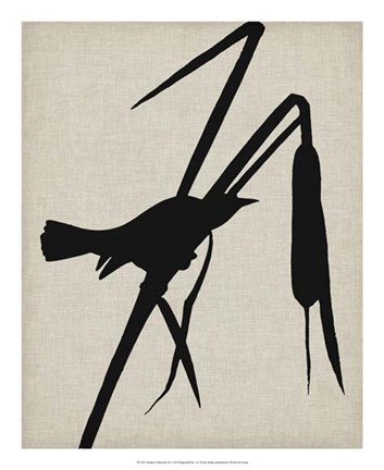 Framed Audubon Silhouette II Print