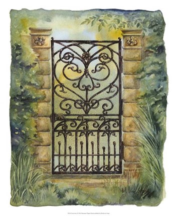 Framed Iron Gate I Print