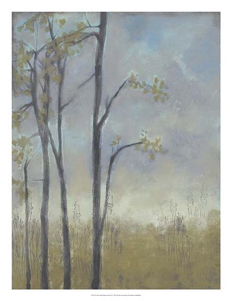 Framed Tree-Lined Wheat Grass II Print