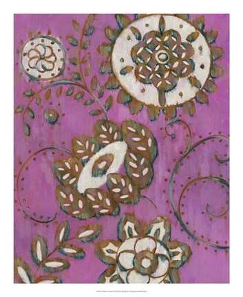 Framed Radiant Ornament II Print