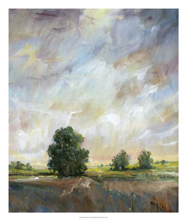 Framed Amber Glow I Print