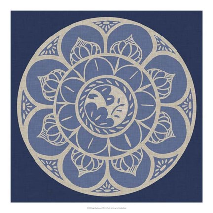 Framed Indigo Earthenware I Print