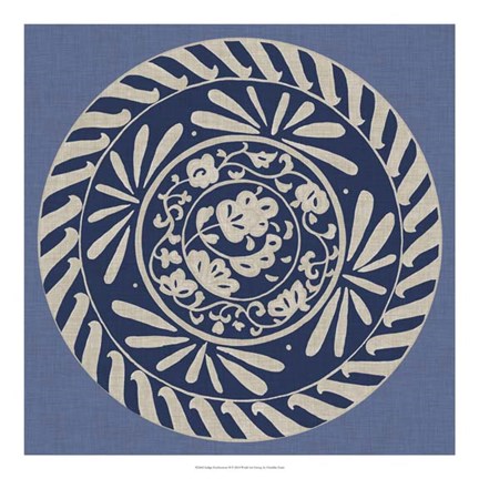 Framed Indigo Earthenware II Print