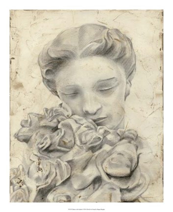 Framed Statue in the Garden I Print