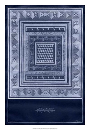 Framed Indigo Tile III Print