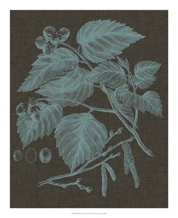 Framed Shimmering Leaves I Print