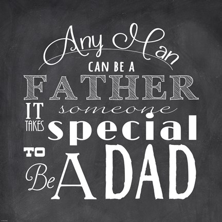 Framed To Be A Dad - square Print