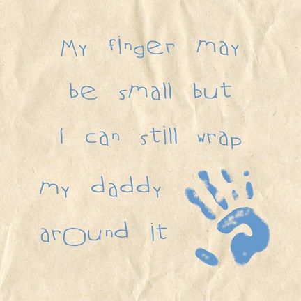 Framed My Finger May Be Small Baby Boy Print